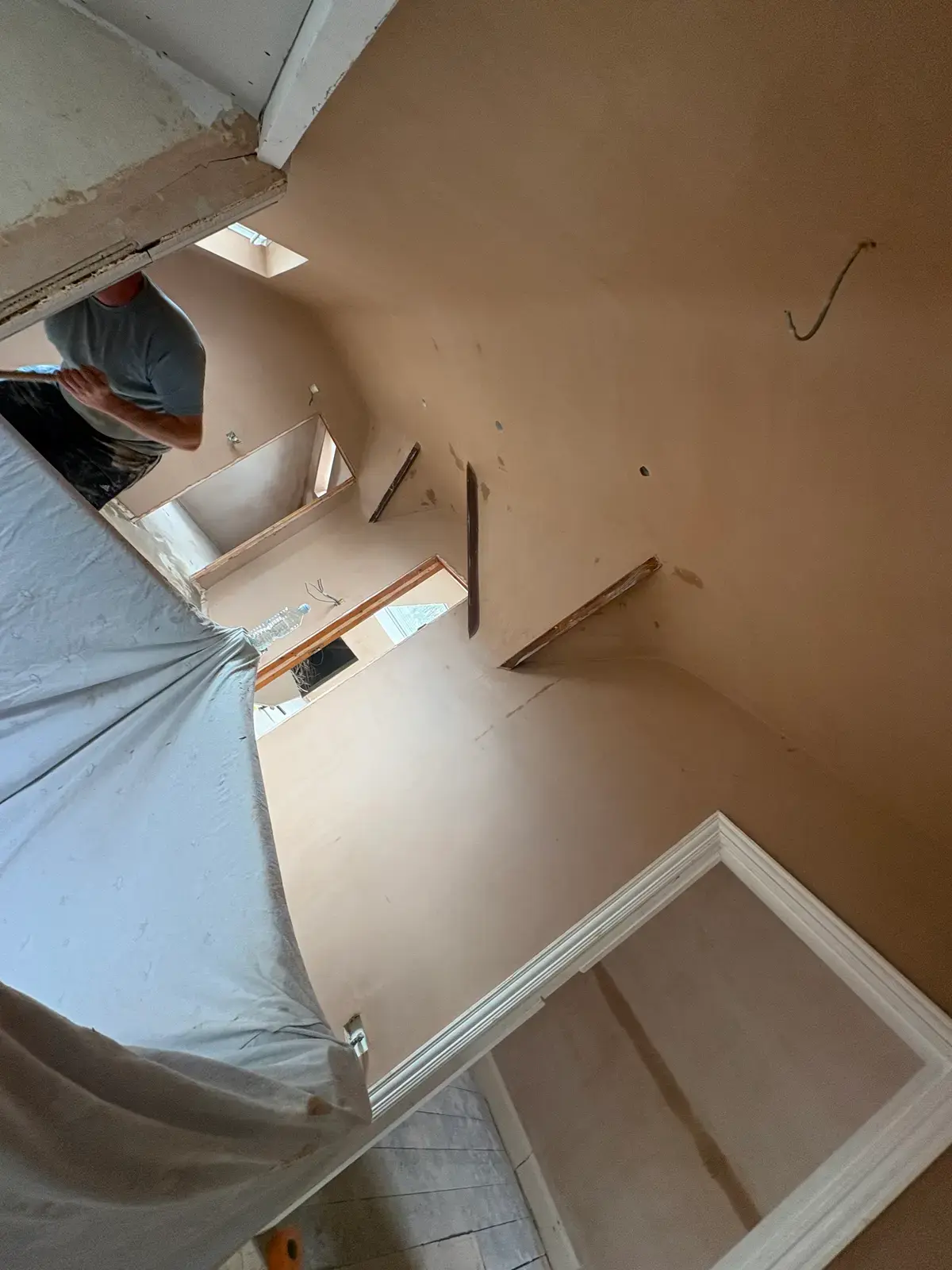 Smooth plastered ceiling in a Bournemouth home