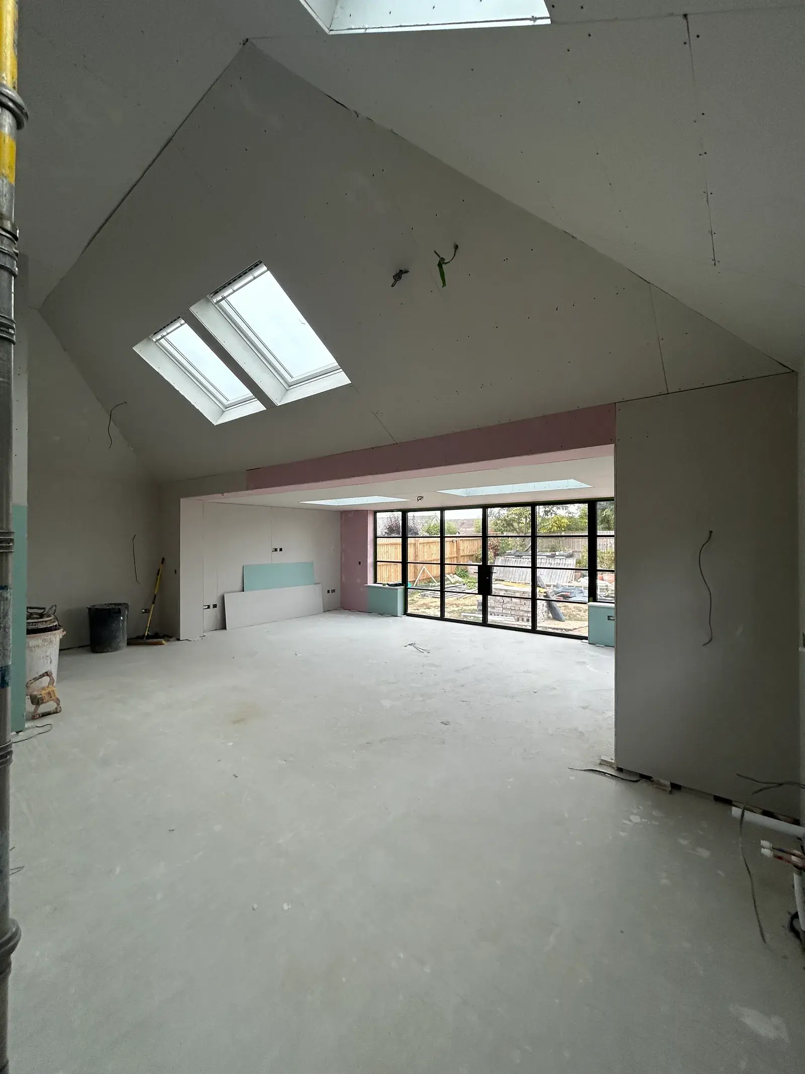 Plasterboard installation in a Bournemouth conversion